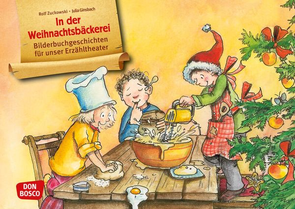 Backstube, Weihnachtsbäckerei, Kinderaktivität, Familie, Holztisch