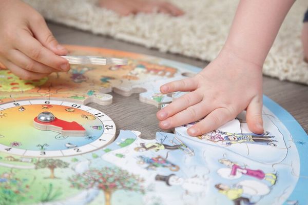 Spieluhr, Computerspielzeug, Puzzleteile, Rundpuzzle, Kinder-Spielzeug