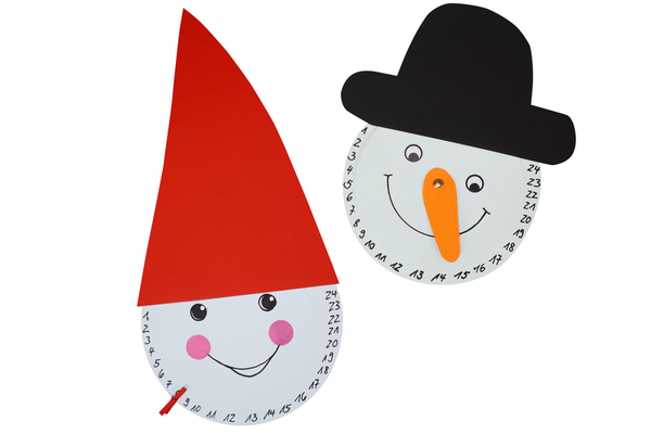 Tischuhr, Kinderuhr, Maskottchen, Stundenskala, Papierbasteln