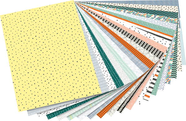 FOLIA Motivblock minimalistisch, 24 x 34 cm, 20 Bogen