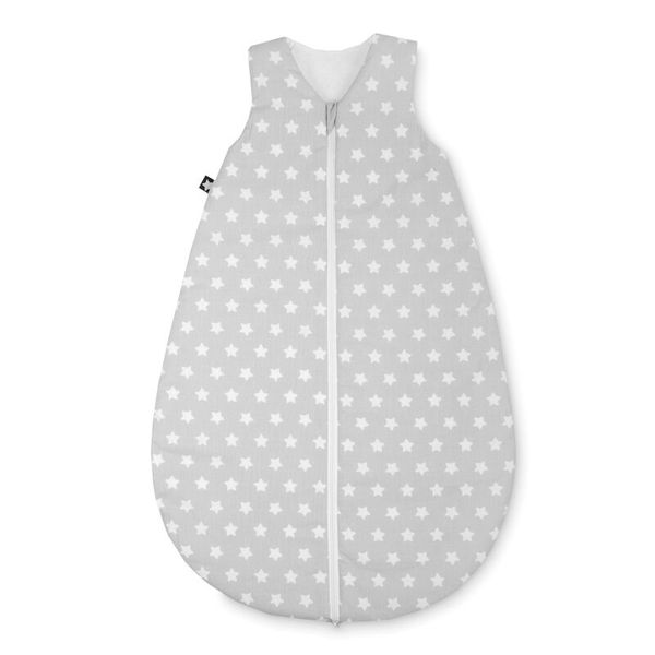 Schlafsack, Baby, Sternenmuster, Reißverschluss, Grau