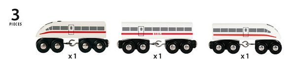 BRIO Schnellzug mit Sound, 3 Teile, ab 3 Jahre
