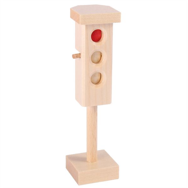 Verkehrsampel aus Holz, 1 Stück