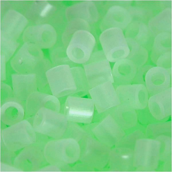 Bügelperlen im Beutel, Glow in the Dark, 1.100 Stück Bügelperlen im Beutel, Glow in the Dark, 1.100 Stück