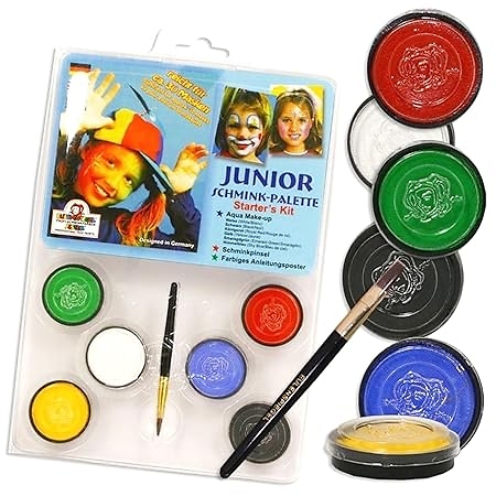 Schminkset, Junior Schminke, Nudel-Farbpalette, Theaterschminke, Make-up Zubehör