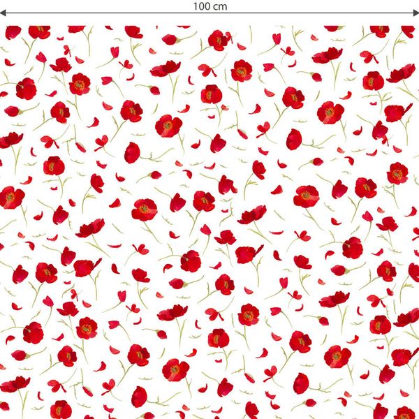 Möbelfolie Mohnblüten, verschiedene Größen Möbelfolie Mohnblüten, verschiedene Größen