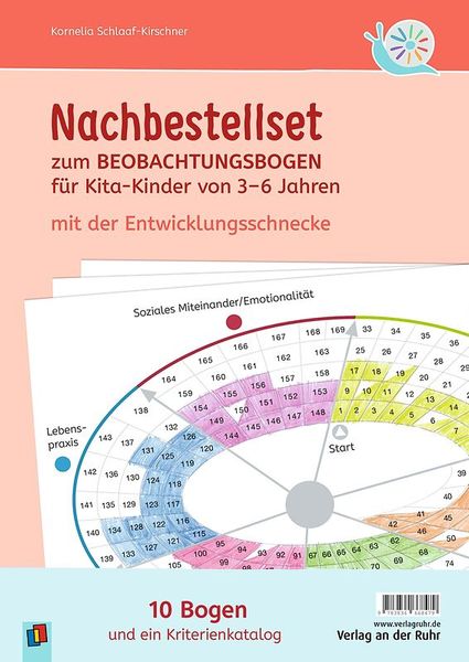Nachbestellset zum Beobachtungsbogen für Kita-Kinder von 3–6 Jahren, 10 Bogen