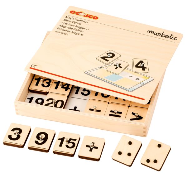  Zahlenwürfel, Holzspielzeug, Magische Zahlen, Bildungsspiel, Stapelwürfel