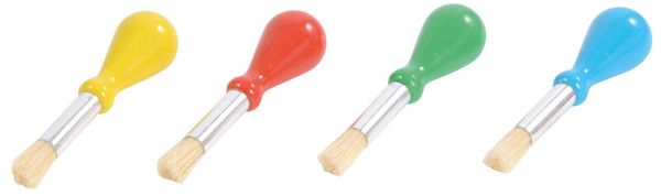 Kinderpinsel mit Kugelgriff, 4er Set, ab 3 Jahre Kinderpinsel mit Kugelgriff, 4er Set, ab 3 Jahre