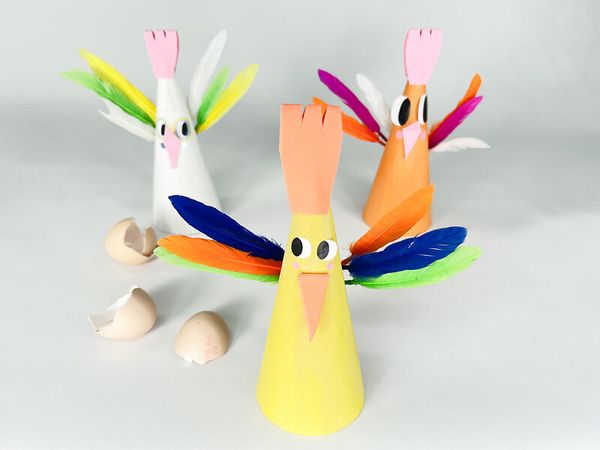 FOLIA Große Federn, bunt, 100 g
