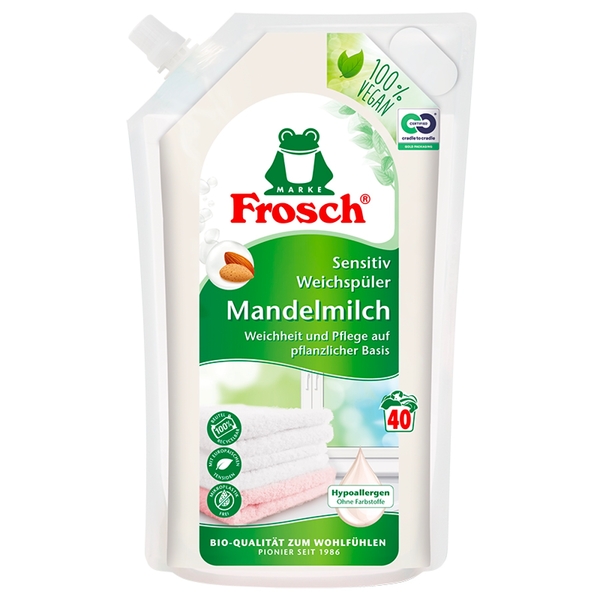 FROSCH Sensitiv-Weichspüler Mandelmilch, 1x1000 ml FROSCH Sensitiv-Weichspüler Mandelmilch, 1x1000 ml