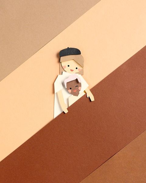 papierfigur, künstlerische puppe, mensch figur, collage, babypuppe