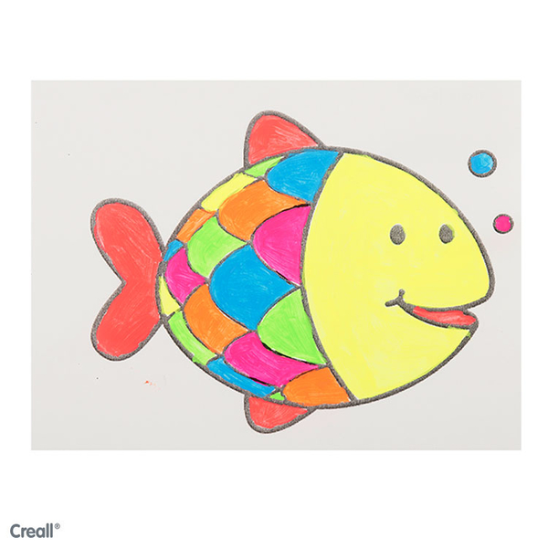 CREALL Fluor-Plakatfarbe, 6 x 250 ml CREALL Fluor-Plakatfarbe, 6 x 250 ml