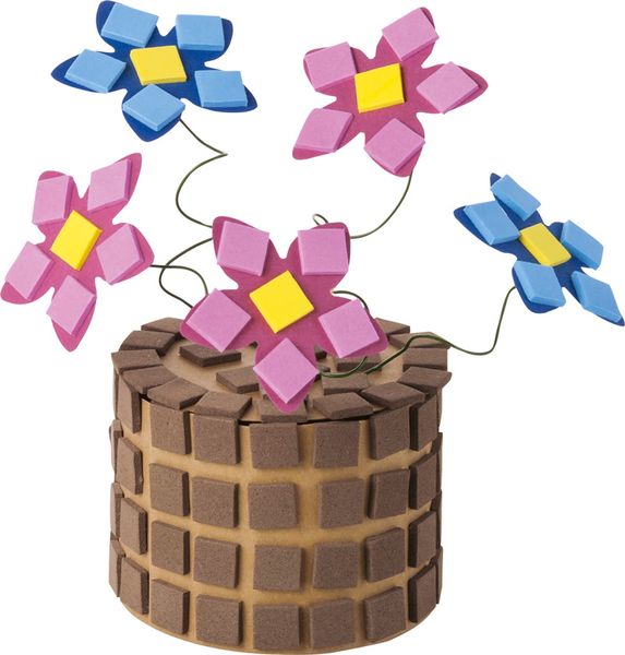 FOLIA Moosgummi, Mosaik vorgestanzt, 15x20 cm, 6 Bogen