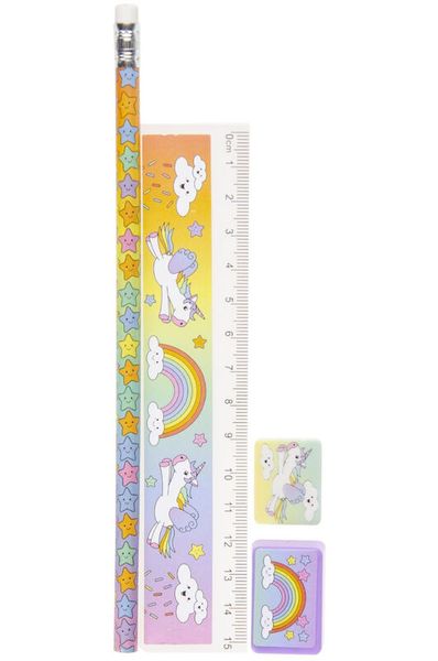 Bleistift, Kinder, Regenbogen, Einhorn, Sternchen