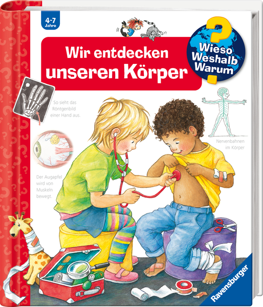 Kinderbuch, Körper, Anatomie, Medizinisches Spielzeug, Spielzeugarzt