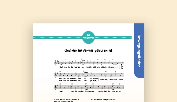 Bewegungslied "Und wer im Januar geboren ist"