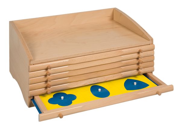 NIENHUIS MONTESSORI Geometrische Kommode mit 35 Figuren NIENHUIS MONTESSORI Geometrische Kommode mit 35 Figuren