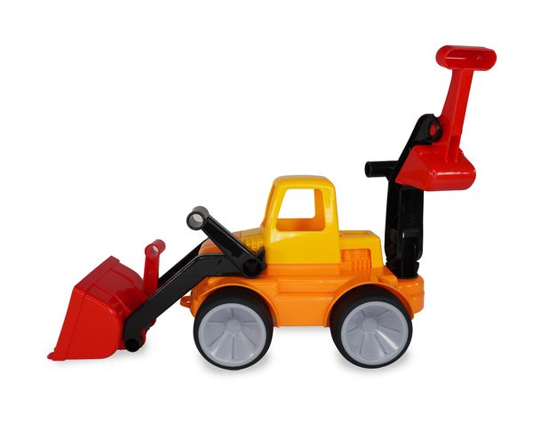 GOWI Bulldozer mit Heckschaufel groß, 47,5 x 16 x 17,5 cm, ab 1 Jahr GOWI Bulldozer mit Heckschaufel groß, 47,5 x 16 x 17,5 cm, ab 1 Jahr