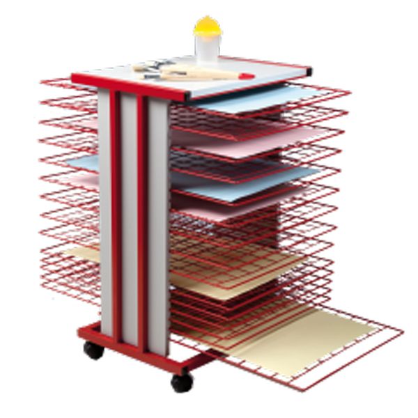 Aktenregal, Bücherregal, Rollregal, Schubladenaufsatz, Sichtlagerung