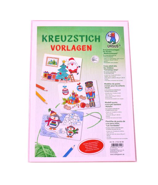 Kreuzstichvorlagen für Kinder, Weihnachtszeit (SONDERANGEBOT)
