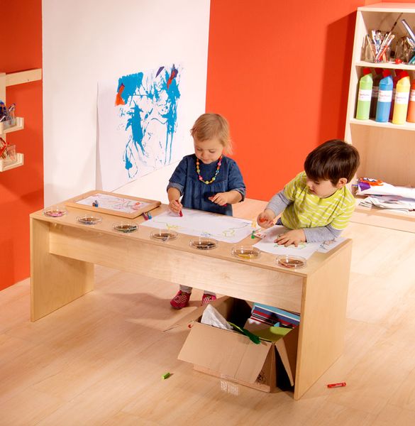 Kinder, Malisch Tisch, Kunstbedarf, Bastelaktivität, Farbpalette