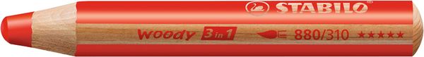 STABILO Woody 3in1 Malstifte, 5 Stück, Farbe wählbar