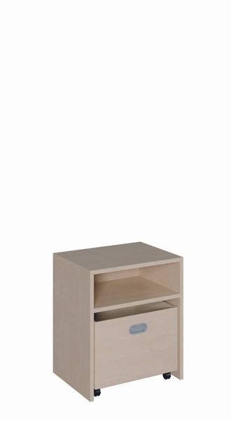 Schrank, hohe Sockelnische, 1 Rollkasten, Fach (B/H/T: 52 x 60 x 40 cm ) Schrank, hohe Sockelnische, 1 Rollkasten, Fach (B/H/T: 52 x 60 x 40 cm )