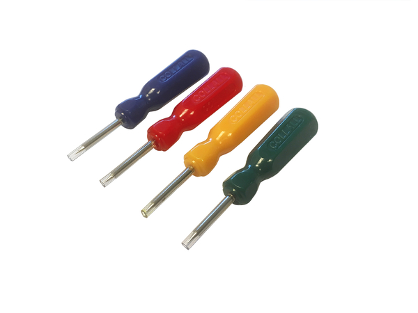 Schraubendreher, Schlitzschraubendreher, Mini-Schraubenzieher, 4-teiliges Set, Verschiedenfarbig