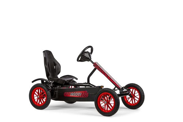 Go-kart, Racer, Pedal-go-kart, Rote Räder, Kinderfahrzeug