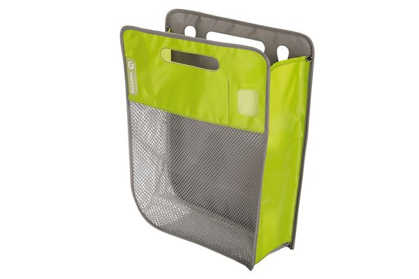 mail bag, mesh pocket, green bag, office organizer, folder organizer