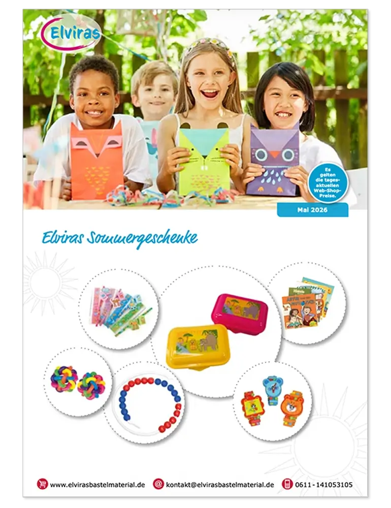 Titelseite des Elviras Geschenkeflyers