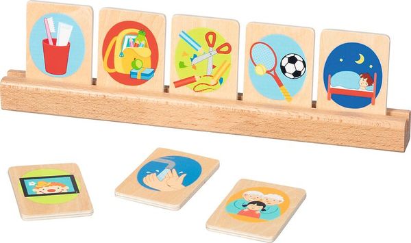 kindergarten, matching game, wooden tiles, educational toy, cards tiles