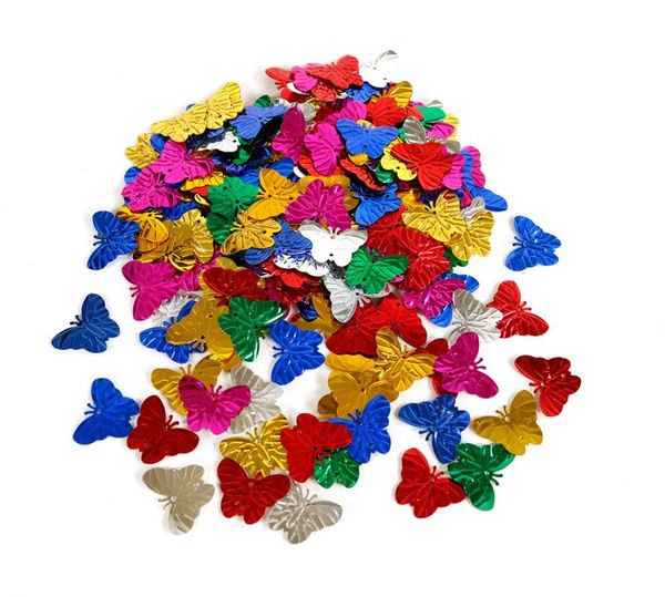 Schmetterling-Glitzer, Konfetti, bunte Farben, Flitter, Dekor-Elemente