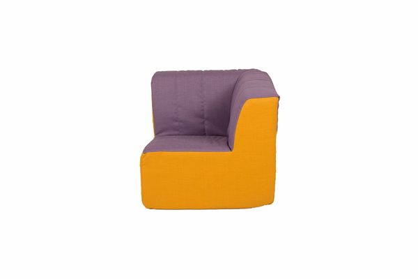 Kita-Eckcouch MINI, 3-teilig, Sitzhöhe 27 cm, Anordnung & Farbe wählbar