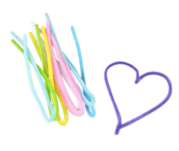 ELVIRAS Chenille-Draht (Pfeifenputzer), Pastel, 30 cm, 200 Stück ELVIRAS Chenille-Draht (Pfeifenputzer), Pastel, 30 cm, 200 Stück