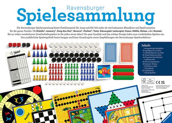 RAVENSBURGER Spielesammlung - Gesellschaftsspiele & Brettspiele, ab 4 Jahre