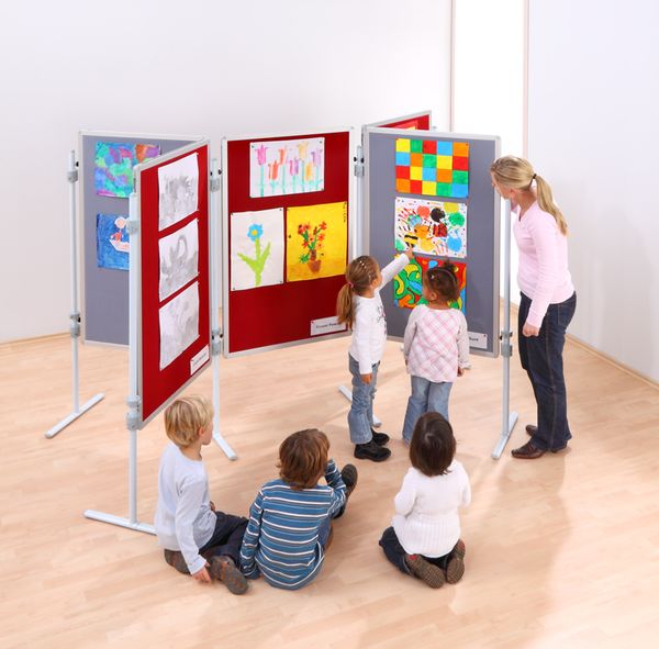 BETZOLD Kinder-Stellwand, 120 x 75 cm, mit Ständer