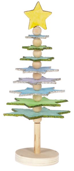 Holzaufsteller Sternenbäumchen,  1 Stück Holzaufsteller Sternenbäumchen,  1 Stück