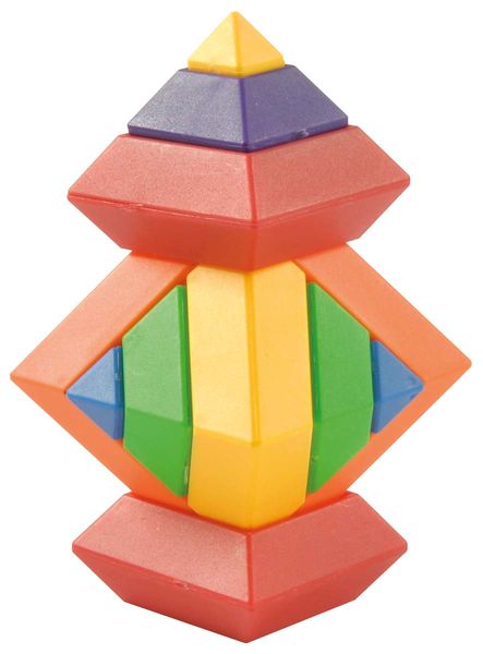 Pyramidenbausatz, 60 Teile mit Box, ab 3 Jahre  Pyramidenbausatz, 60 Teile mit Box, ab 3 Jahre