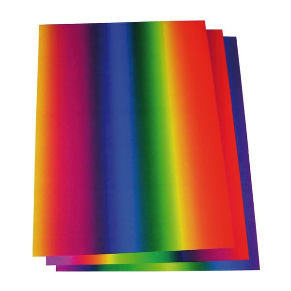 FOLIA Regenbogenkarton glänzend, 200 g/m², 50x70 cm, 10 Bogen