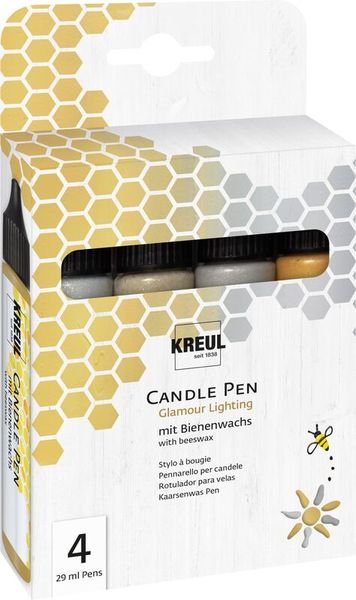 Kerzenstift, Glamour Beleuchtung, Bienenwachs Kerze, Setzt 4, Kerzenzubehör