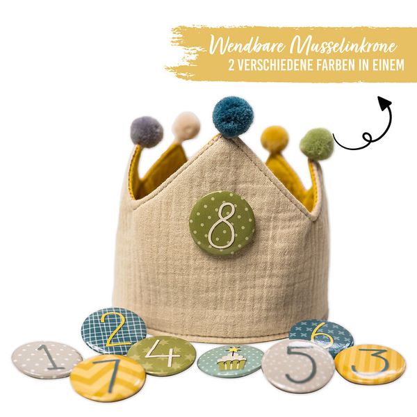 Geburtstagskrone mit Zahlen