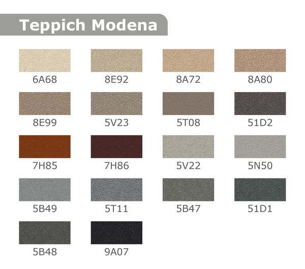 Teppich Modena (Passion) gekettelt, 200 x 200 cm, Farbe wählbar