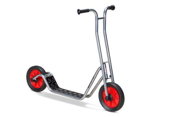 Roller, Dämpfer, Trittroller, Rot, Metallrahmen