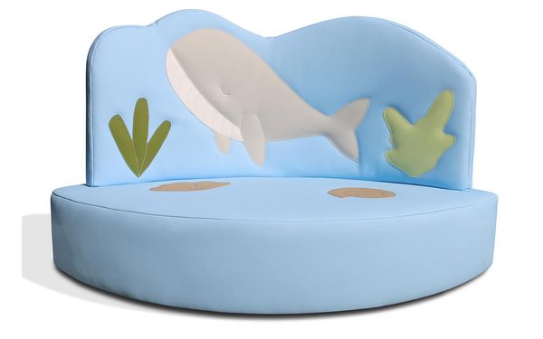 Kindersofa Wal, Sitzhöhe 25 cm