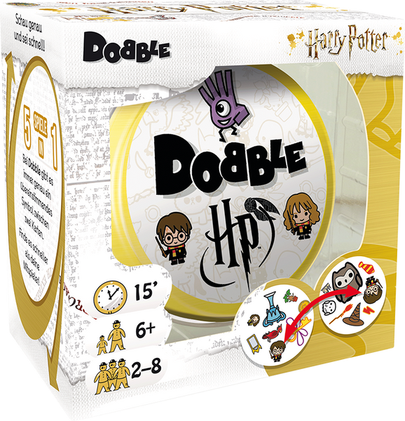 Karten- und Reaktionsspiel Dobble Harry Potter, 2-8 Spieler, ab 6 Jahre (SONDERANGEBOT)