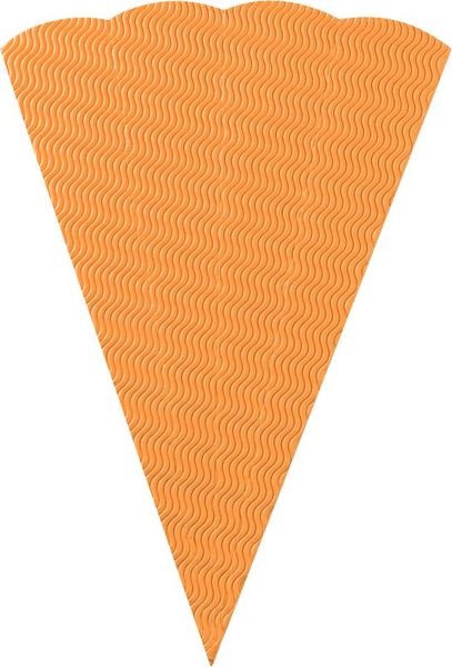 FOLIA Schultüten-Rohlinge, eckig, aus 3D-Colorwellpappe, 68 cm, 7er Set, farbig sortiert