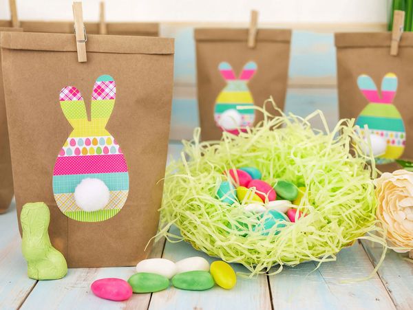 Osterhasentüten Washi Style, 12 Stück - Bastelset (SONDERANGEBOT) Osterhasentüten Washi Style, 12 Stück - Bastelset (SONDERANGEBOT)