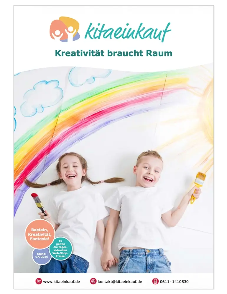 Titelseite des Themenflyers "Kreativität braucht Raum"